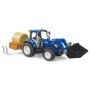 Bruder - Tractor New Holland T5.120 cu incarcator frontal detasabil lada pentru basculat baloti si furci Bruder - 3